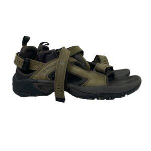 Teva Men's Black and Olive Sandals